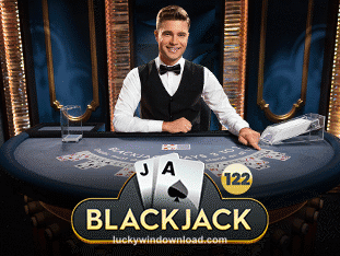 lucky win Blackjack 122 game interface